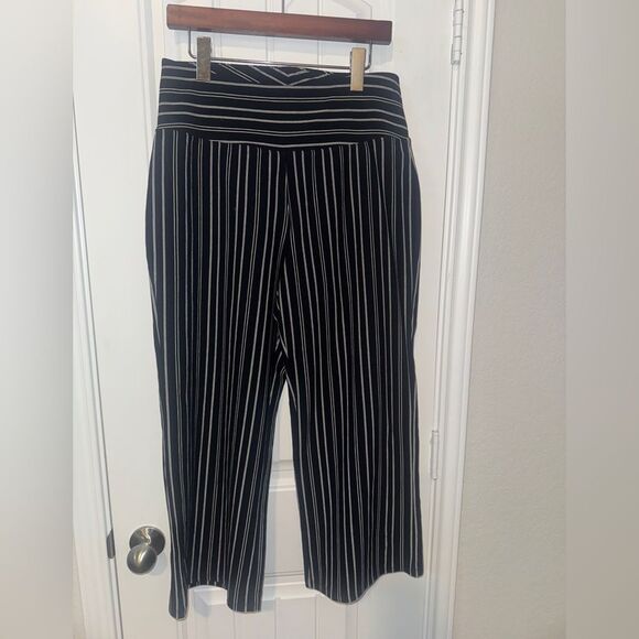 Habitat Black and White Striped Pants - Picture 1 of 8